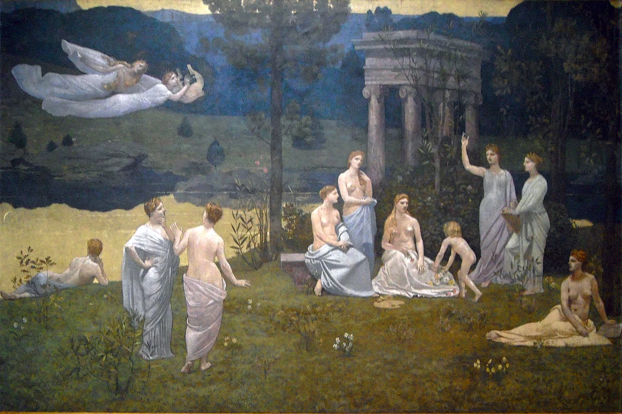 Pierre Puvis de Chavannes - Il bosco sacro caro alle arti e alle muse, Musée des Beaux, Arts, Lion